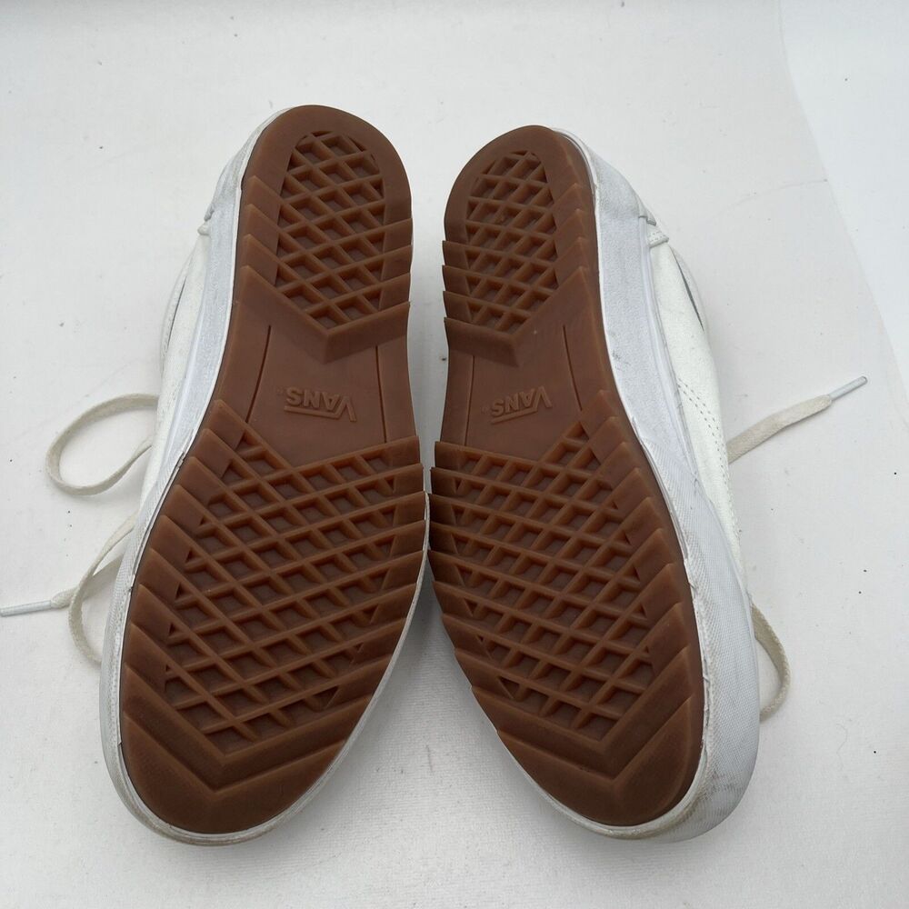 Vans Old Skool Stacked White Platform Sneakers Womens size 8.5 / Mens 7 Shoes - Picture 15 of 16